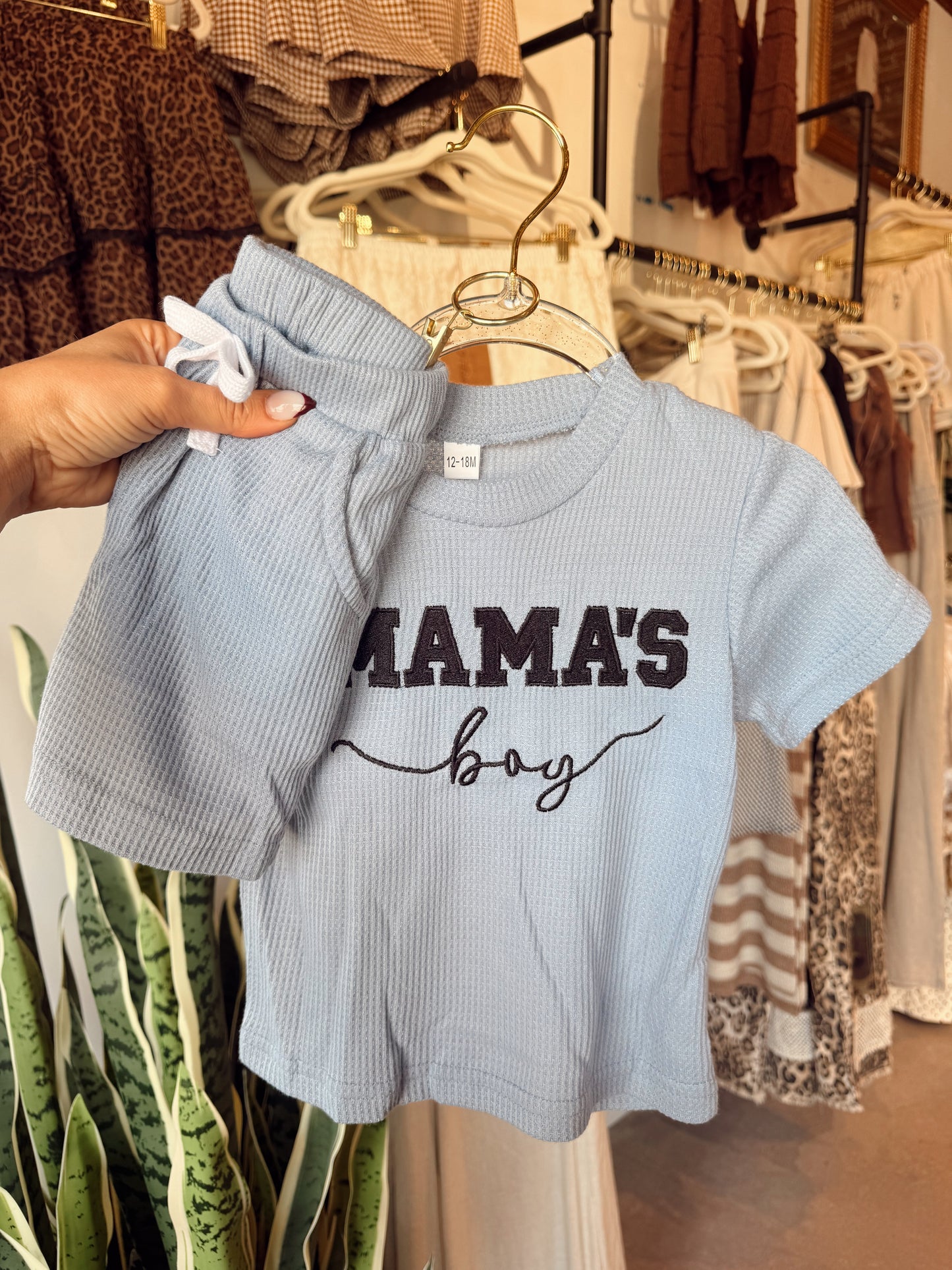 Blue Mama’s Boy Set