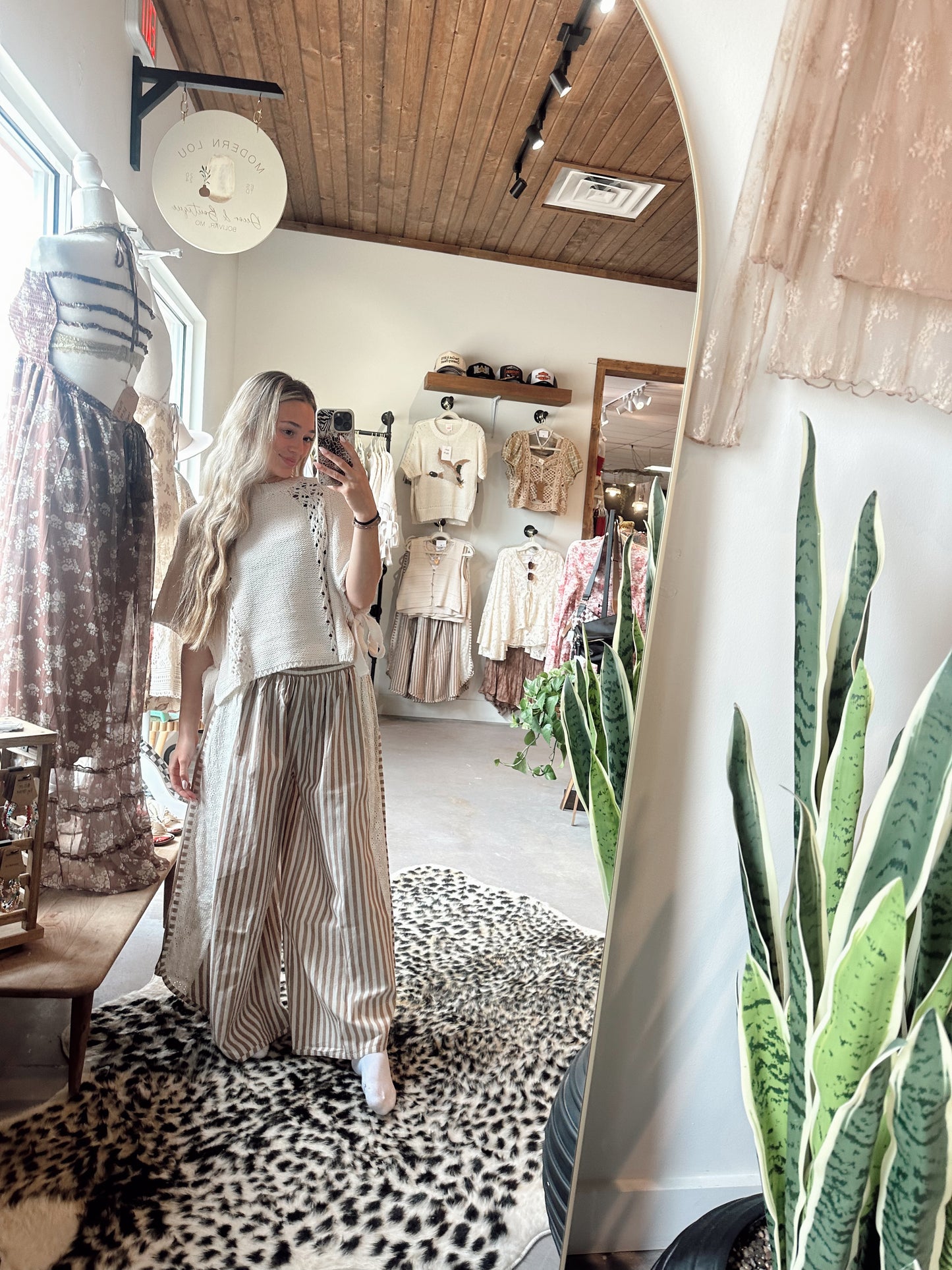 Seaside Eyelet Pants