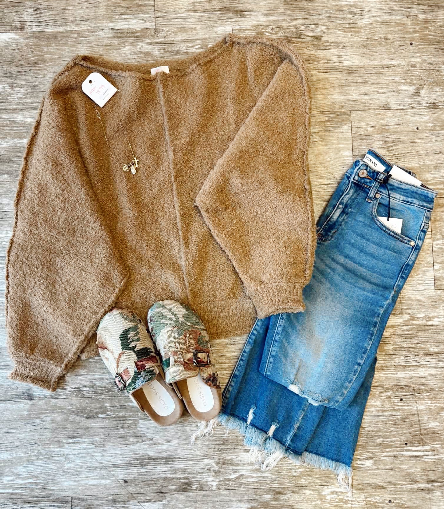 Mocha Bat Wing Sweater