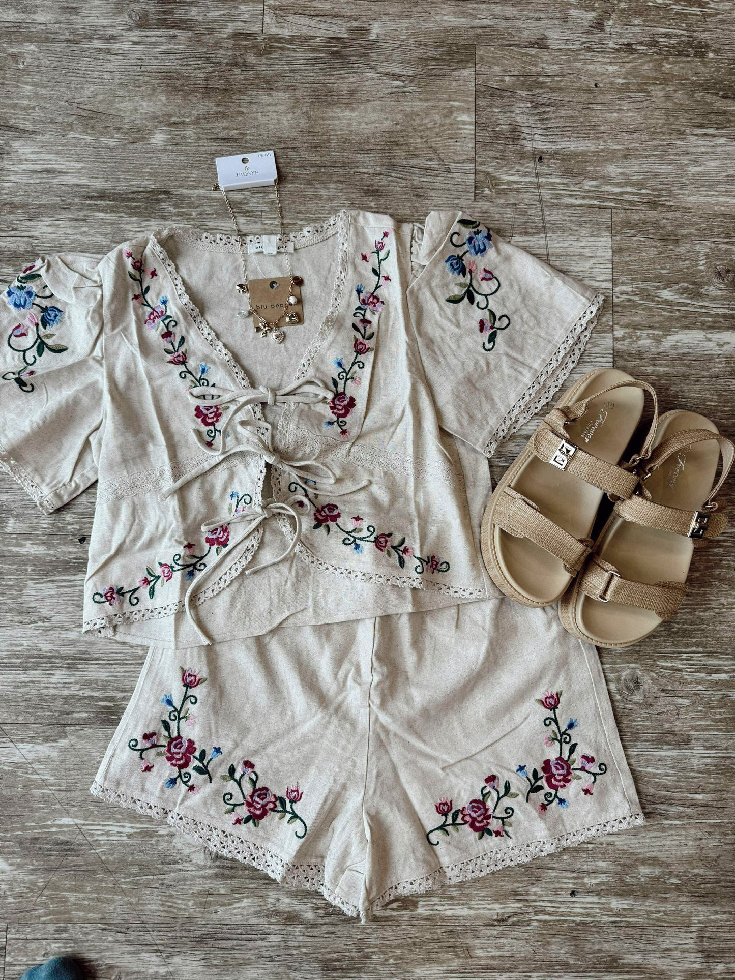 Evelyn Embroidered Set