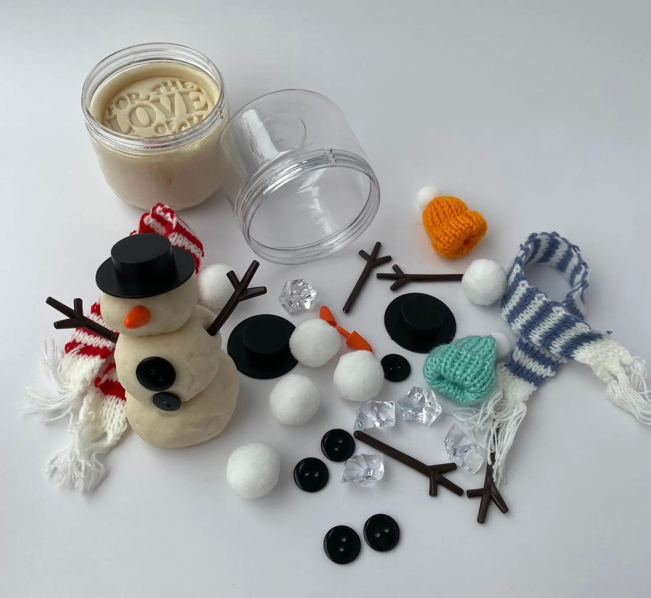 Snowman Sensory Dough