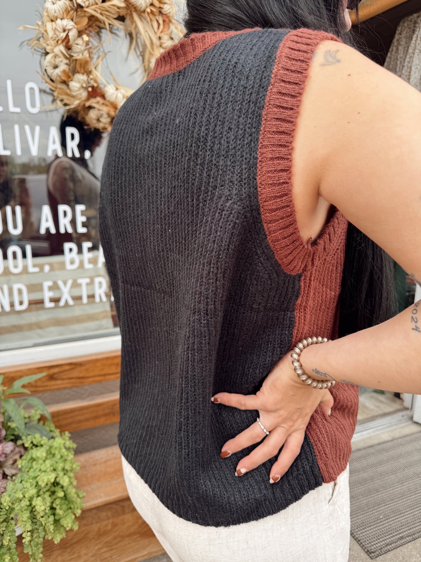Leslie Color Block Top
