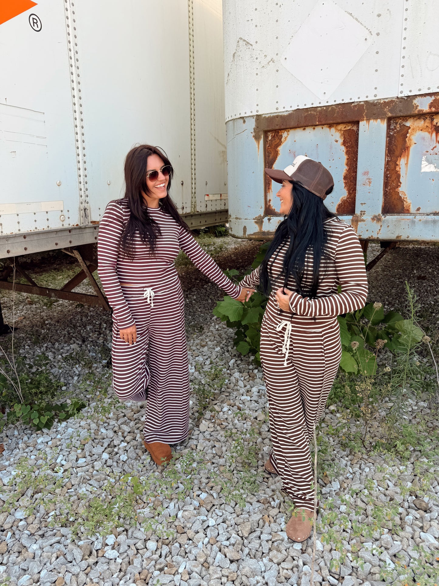 Merlot Stripe Set