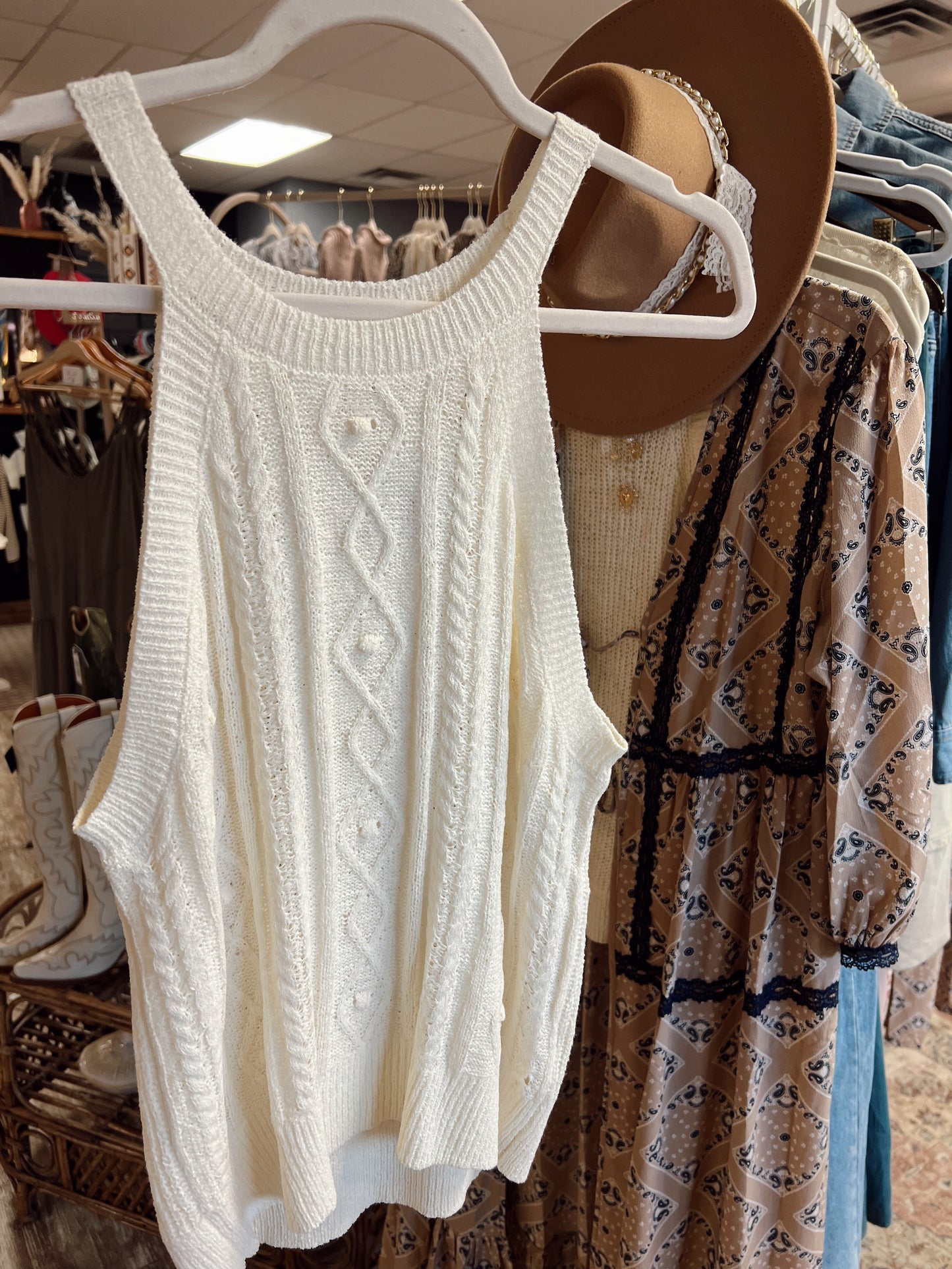 Sleeveless Knit Top