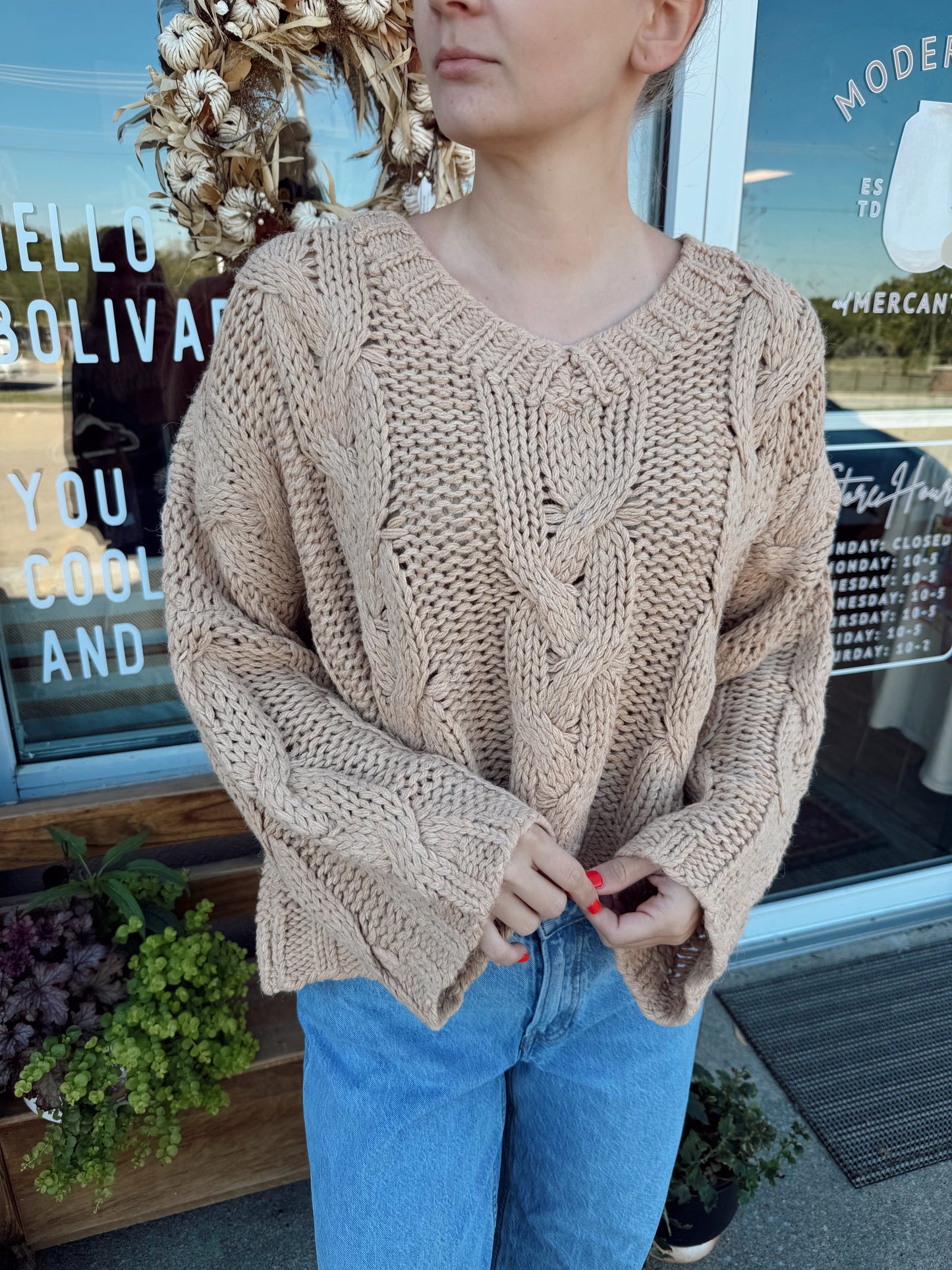 Khaki Knit Sweater