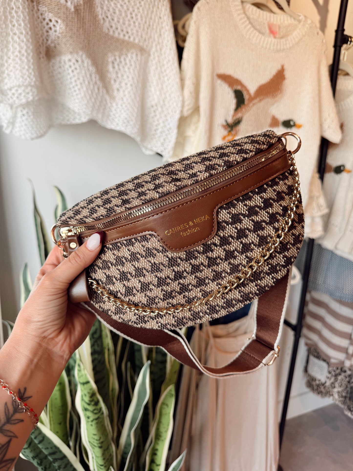 Walk The Line Bum Bag (Brown)