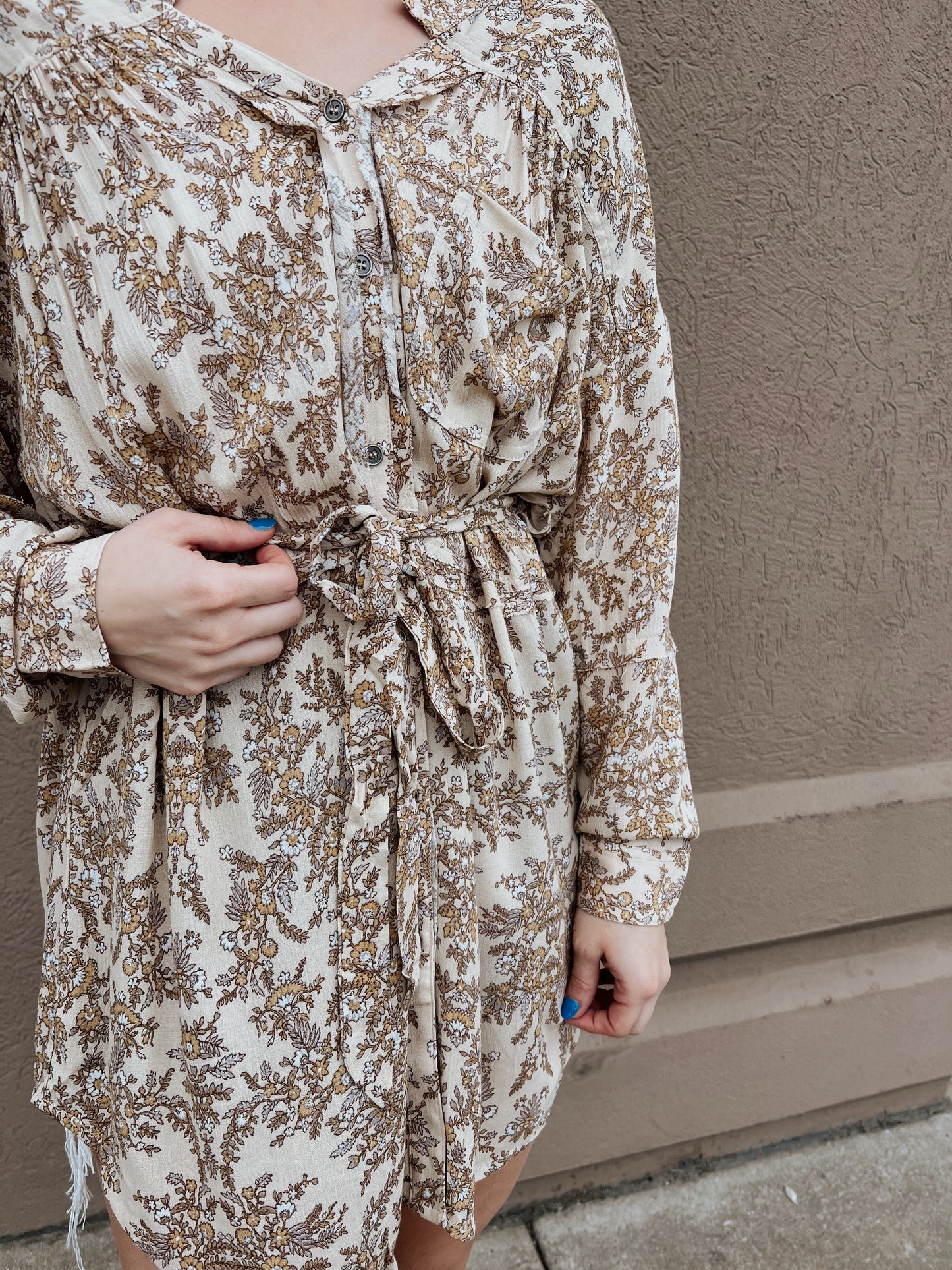 Ditsy Floral Shirt Dress