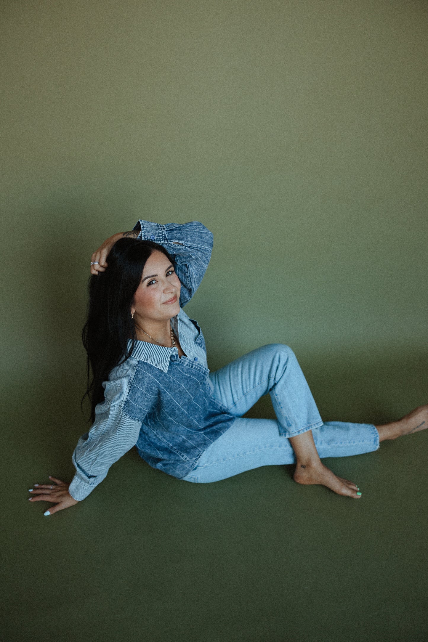 Adrian Denim Top