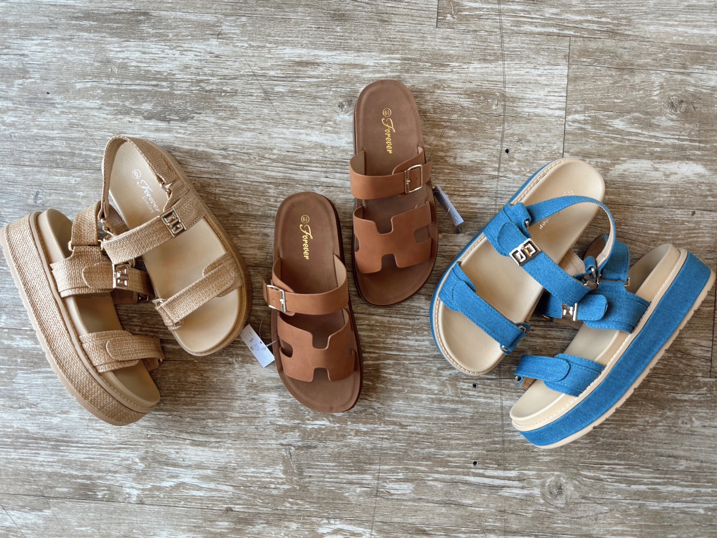 Platform Back Strap Sandals