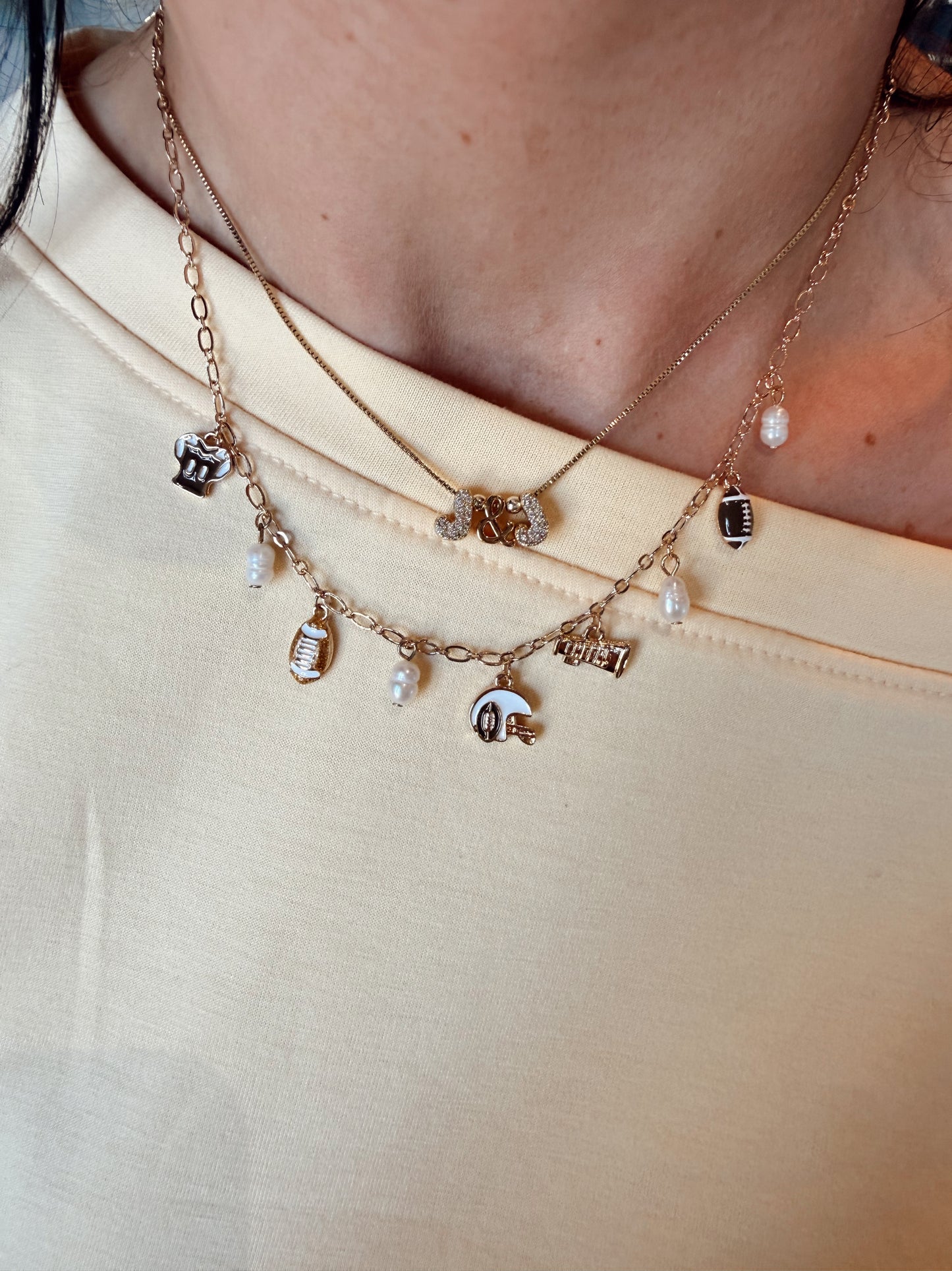 Football Charm Necklace