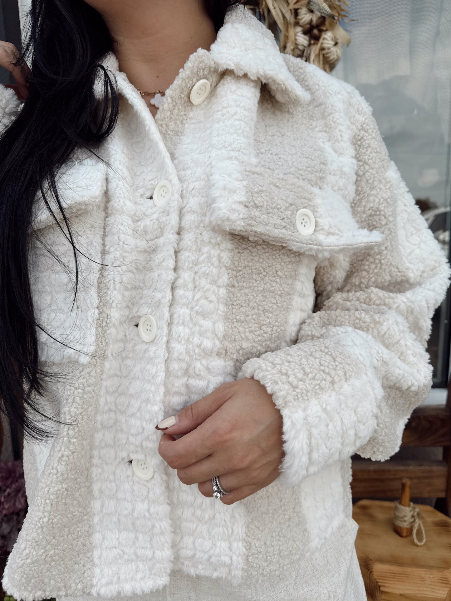 Sherpa Stripe Jacket