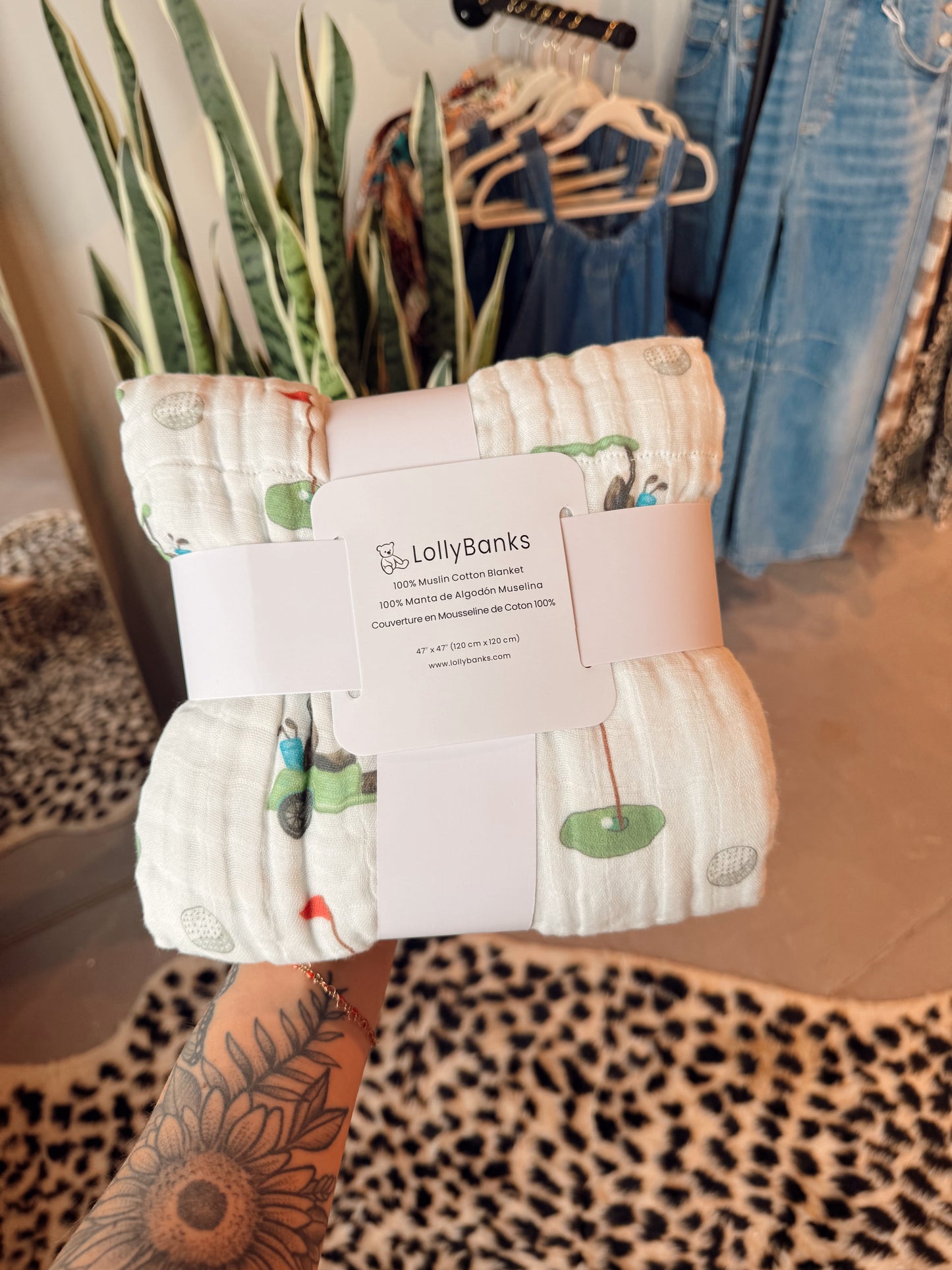 Golf Muslin Blanket