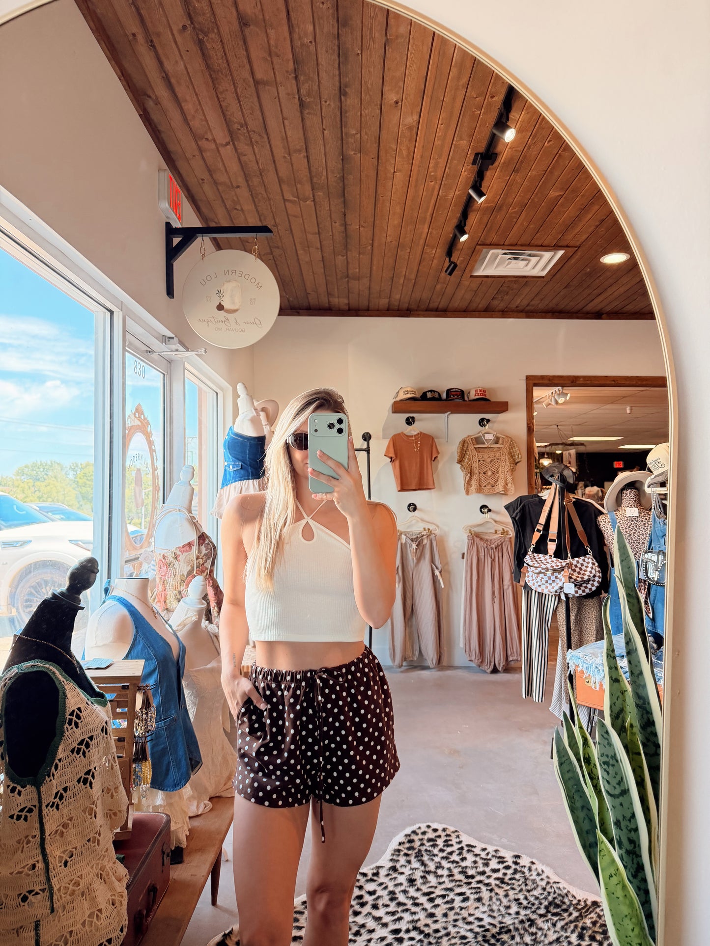 White Halter Top