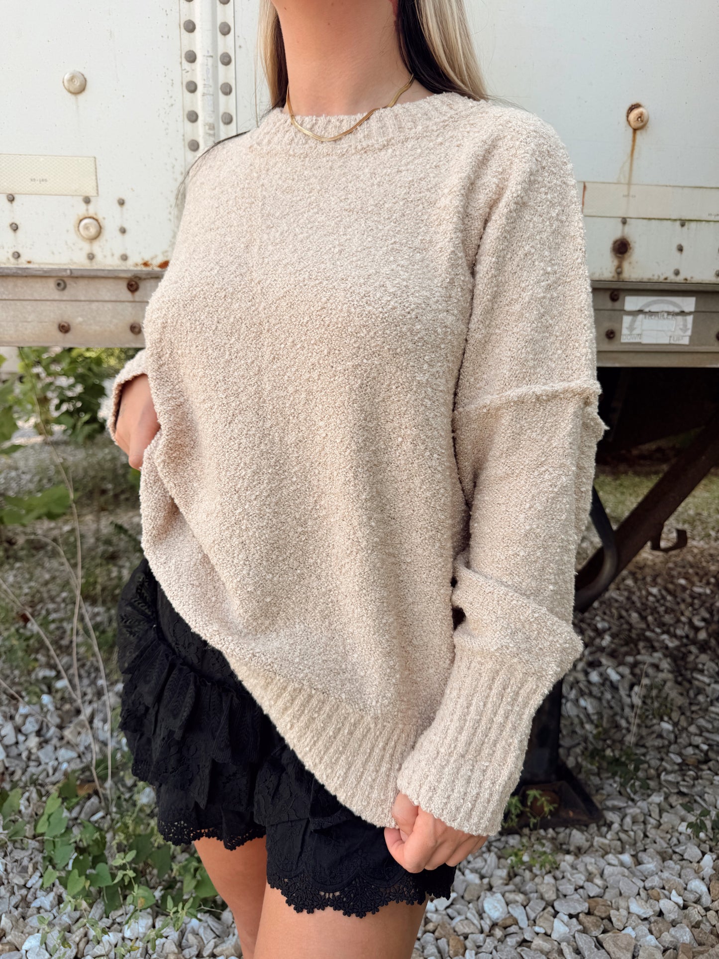 Cream Teddy Sweater