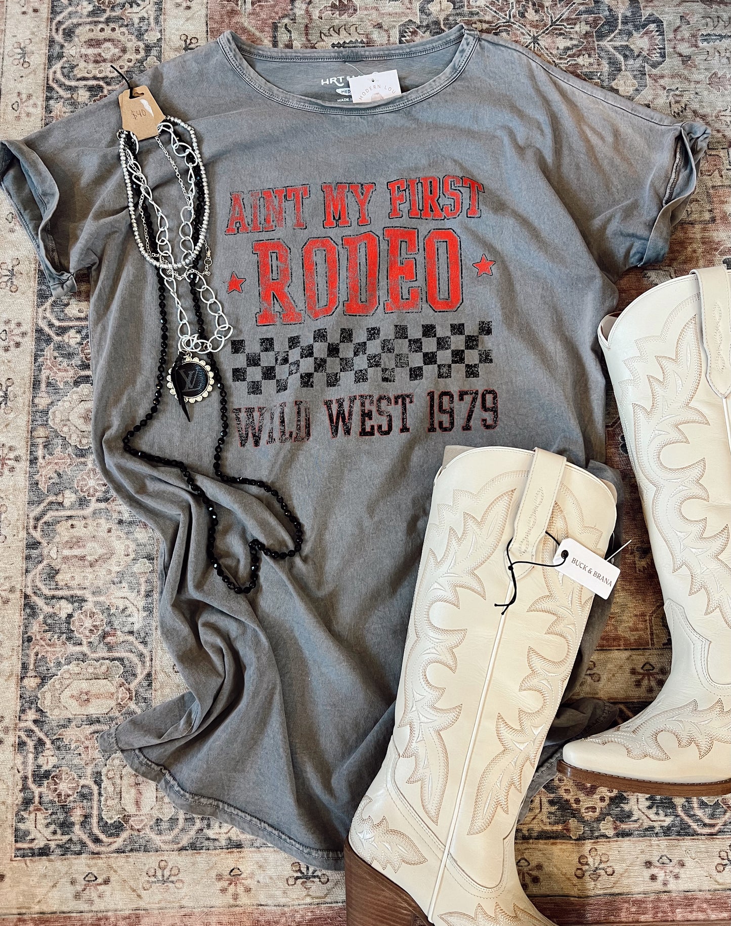 Aint My First Rodeo T-Shirt Dress