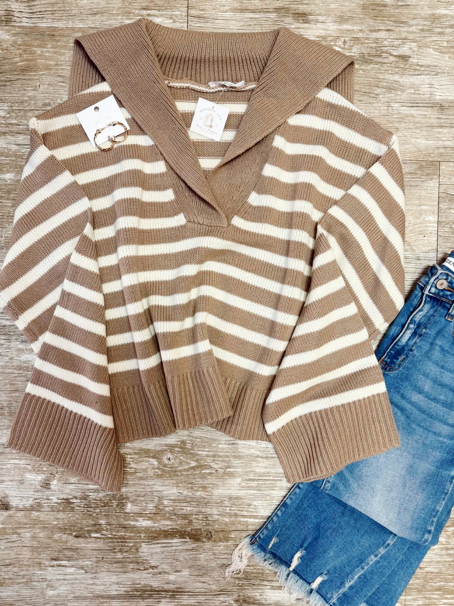Preppy Stripe Sweater