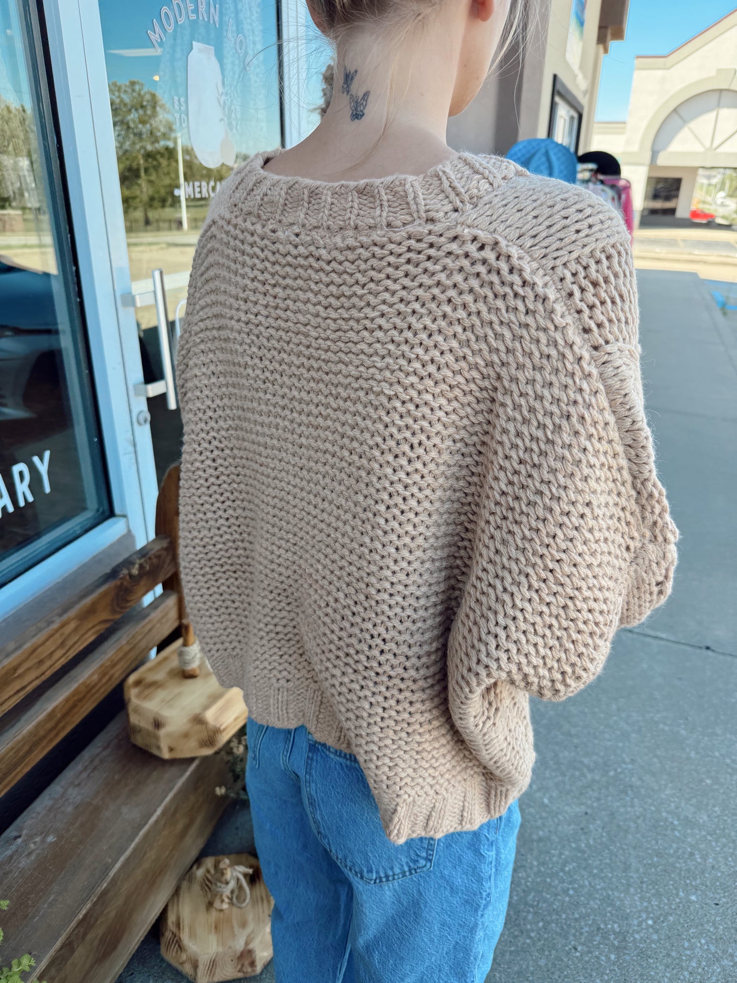Khaki Knit Sweater