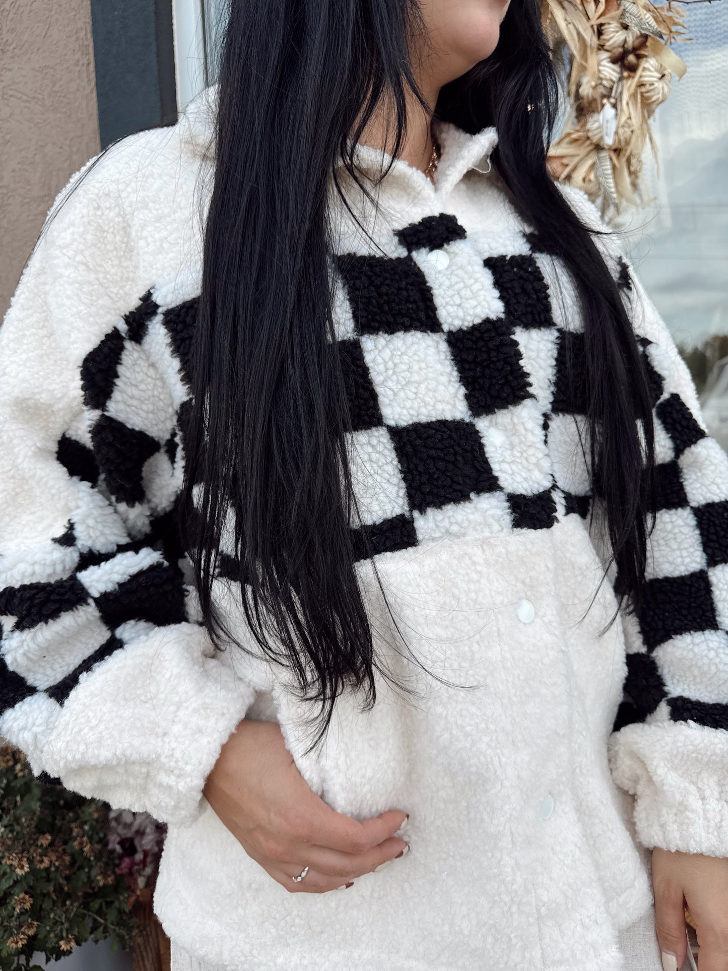Sherpa Check Shacket
