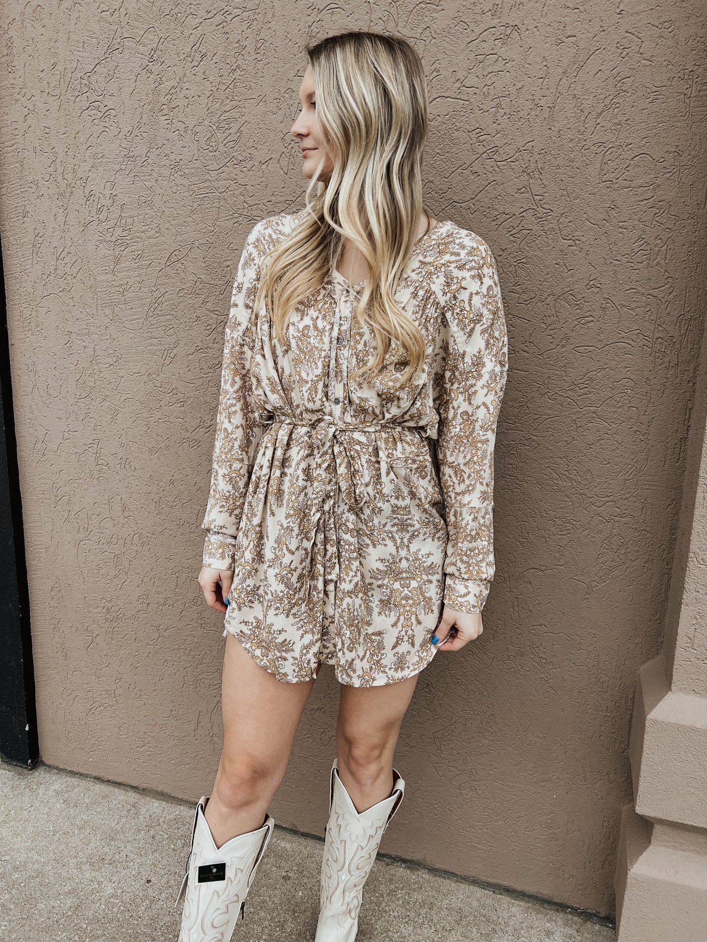 Ditsy Floral Shirt Dress