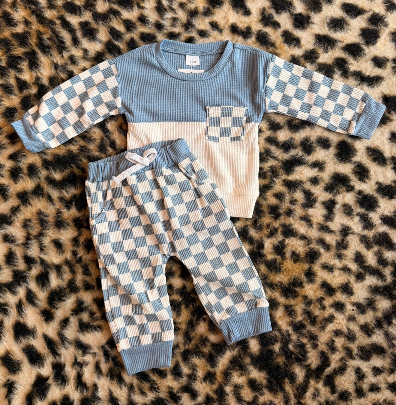 Blue Checkered Set