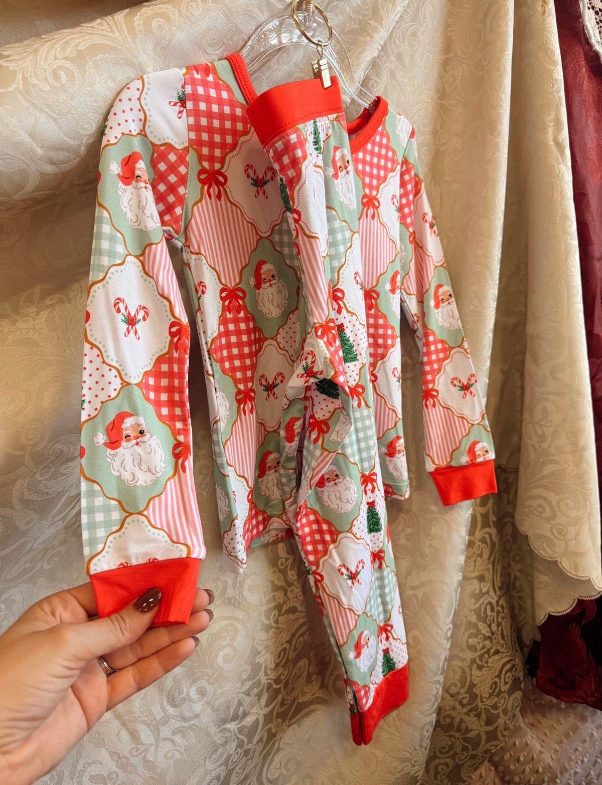 Bamboo Santa Patchwork Set