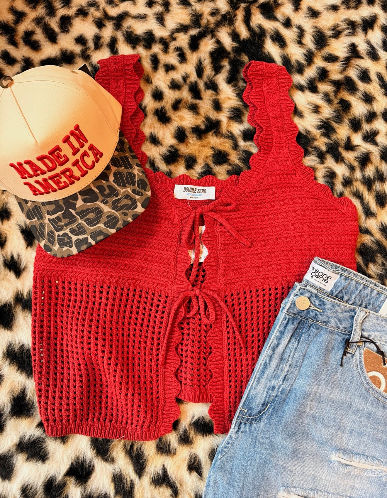 Red Knit Tank