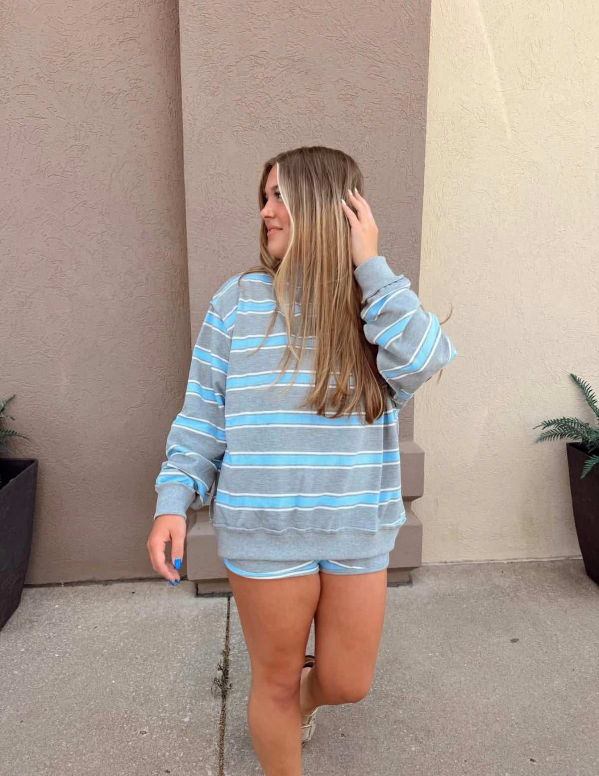 Cloud Nine Stripe Shorts