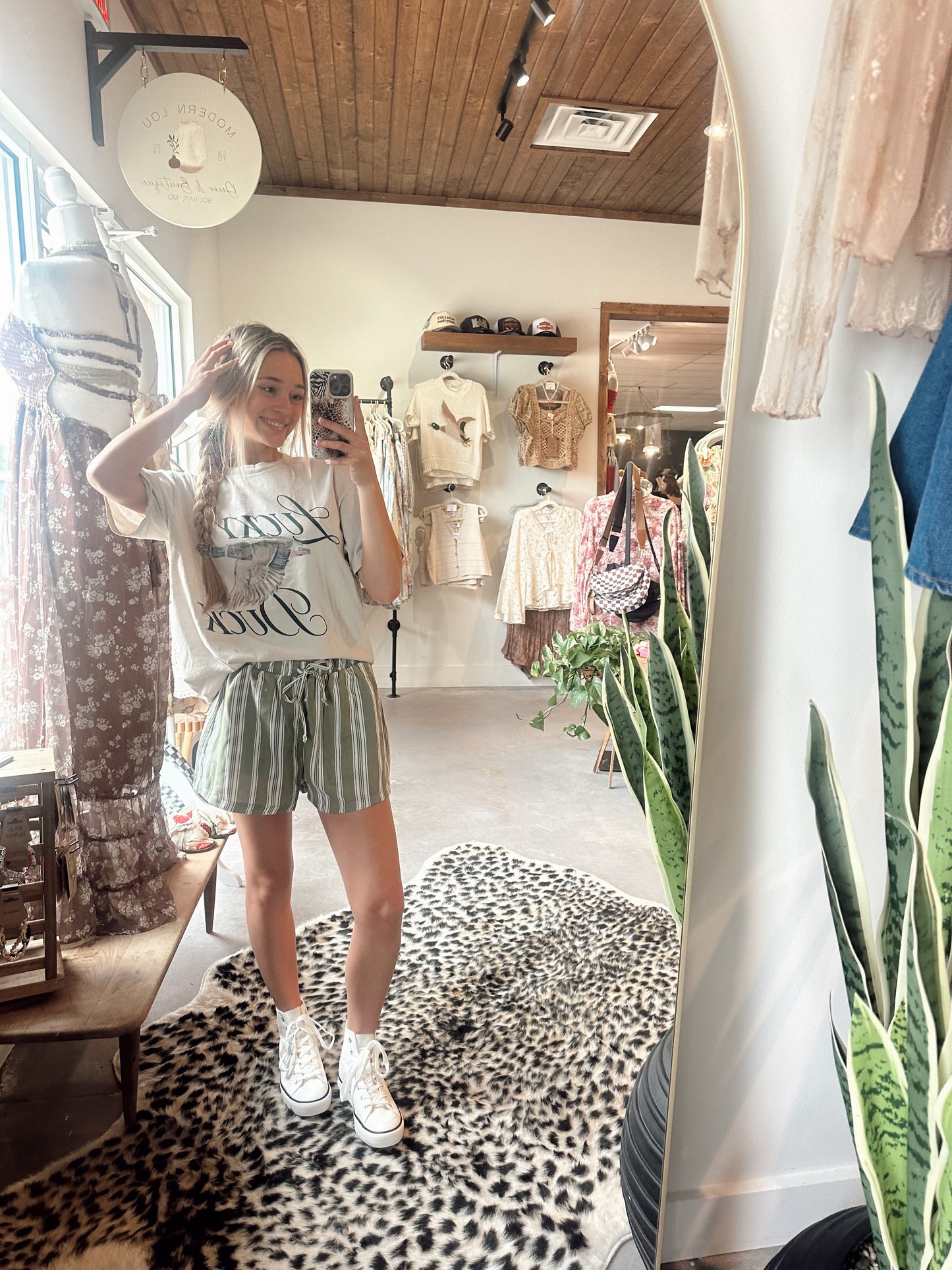 Avacado Linen Shorts
