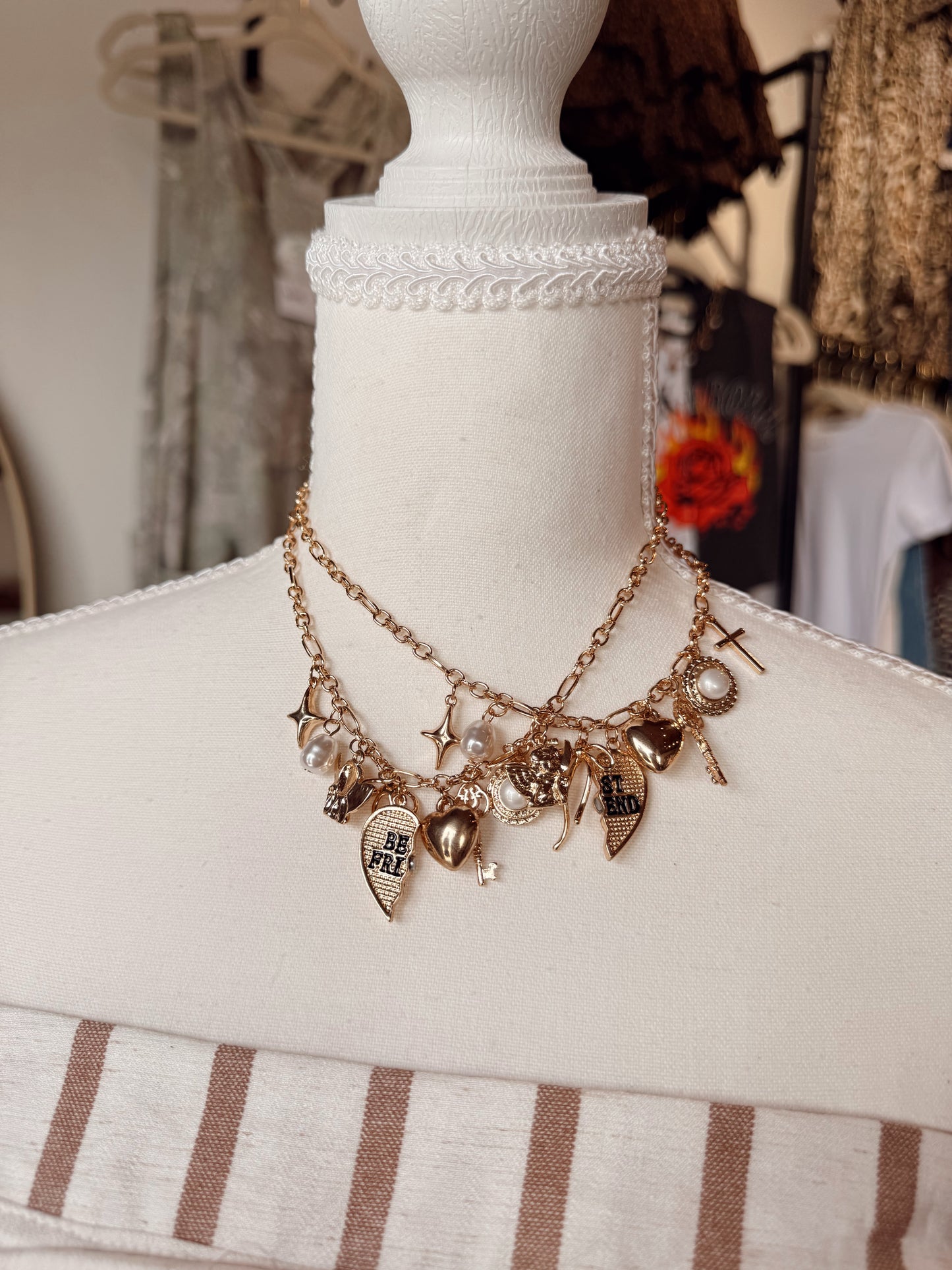 Best Friends Charm Necklace Set