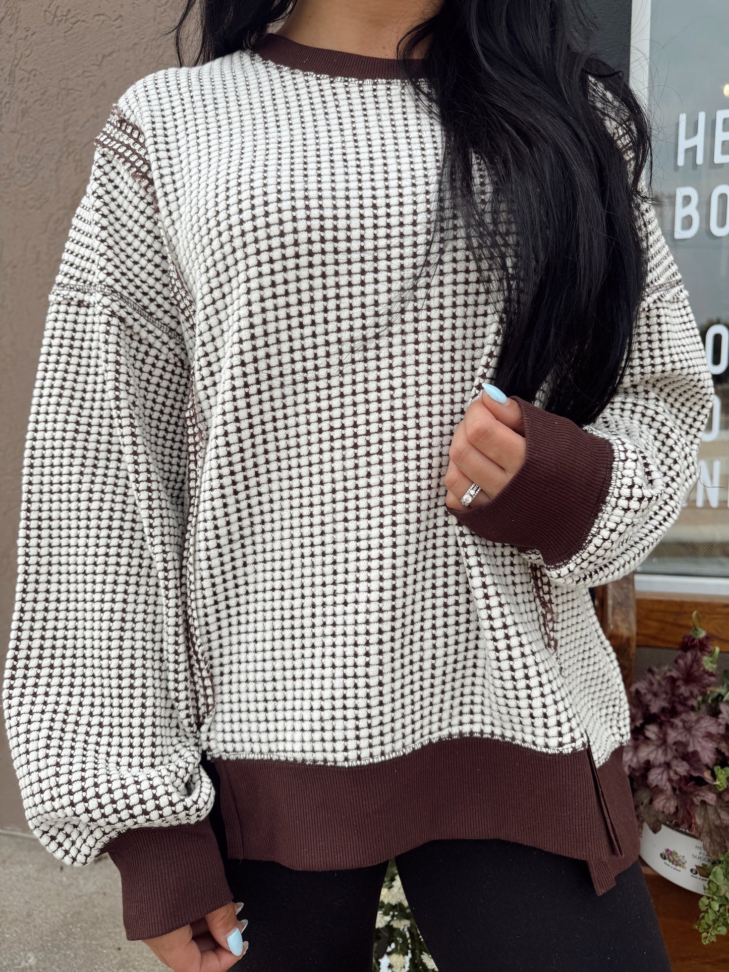 Autumn Breeze Waffle Top