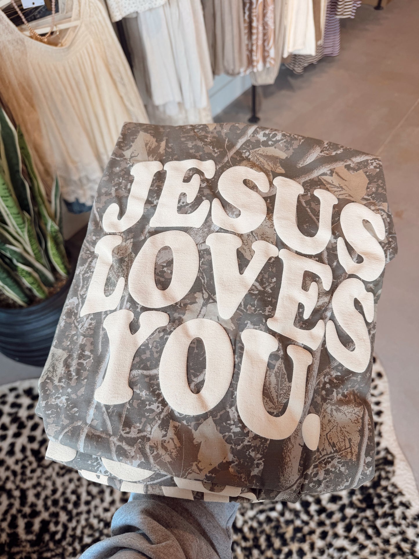 Jesus Loves You Camo Tee