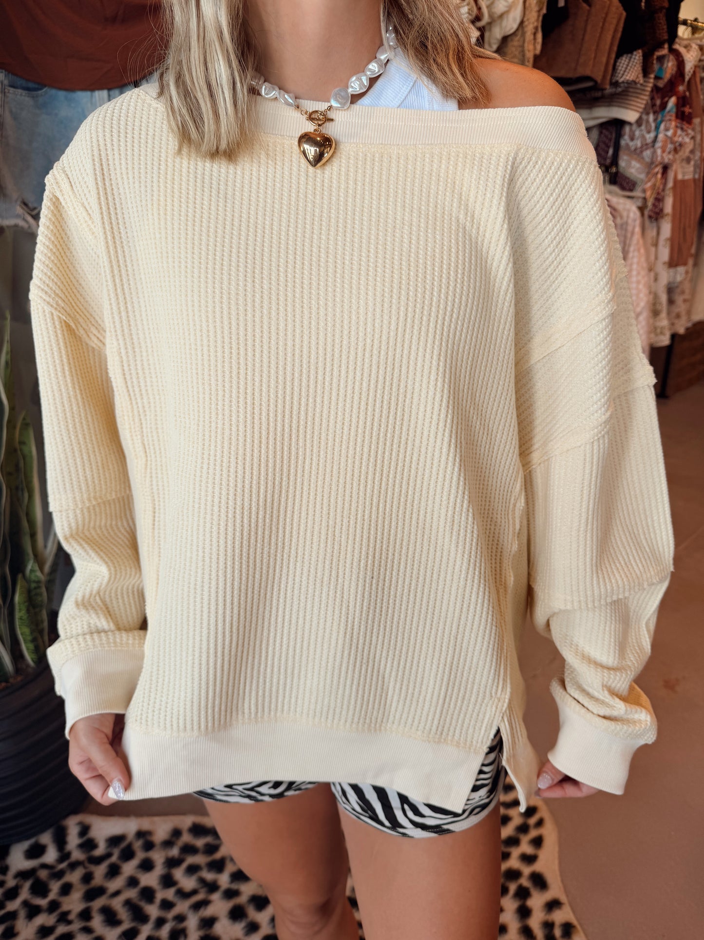 Butter Yellow Boatneck