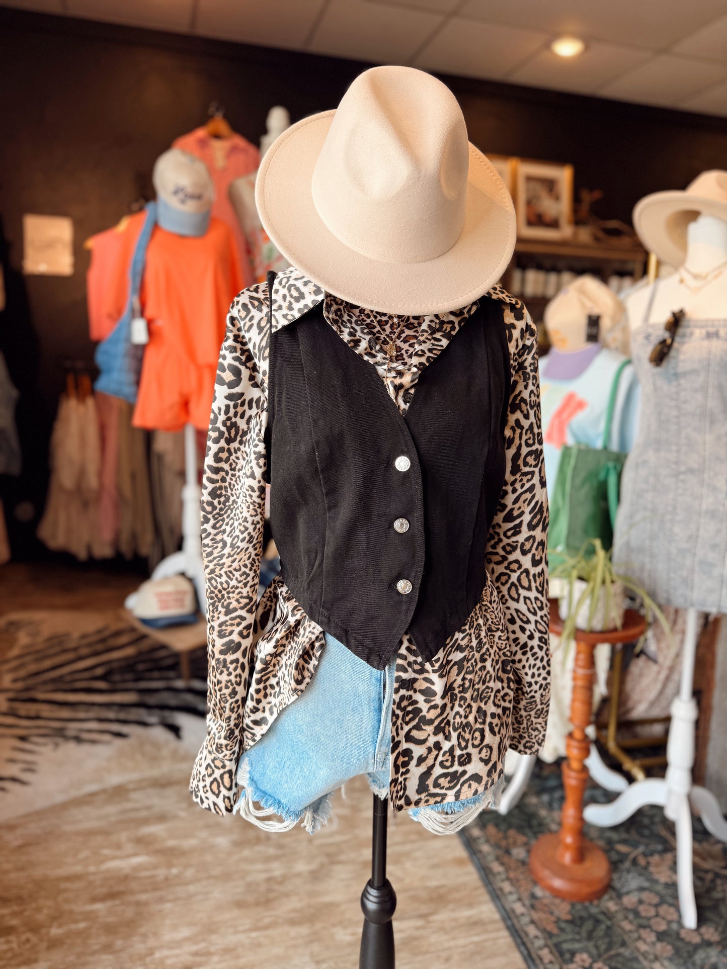 Silky Leopard Blouse