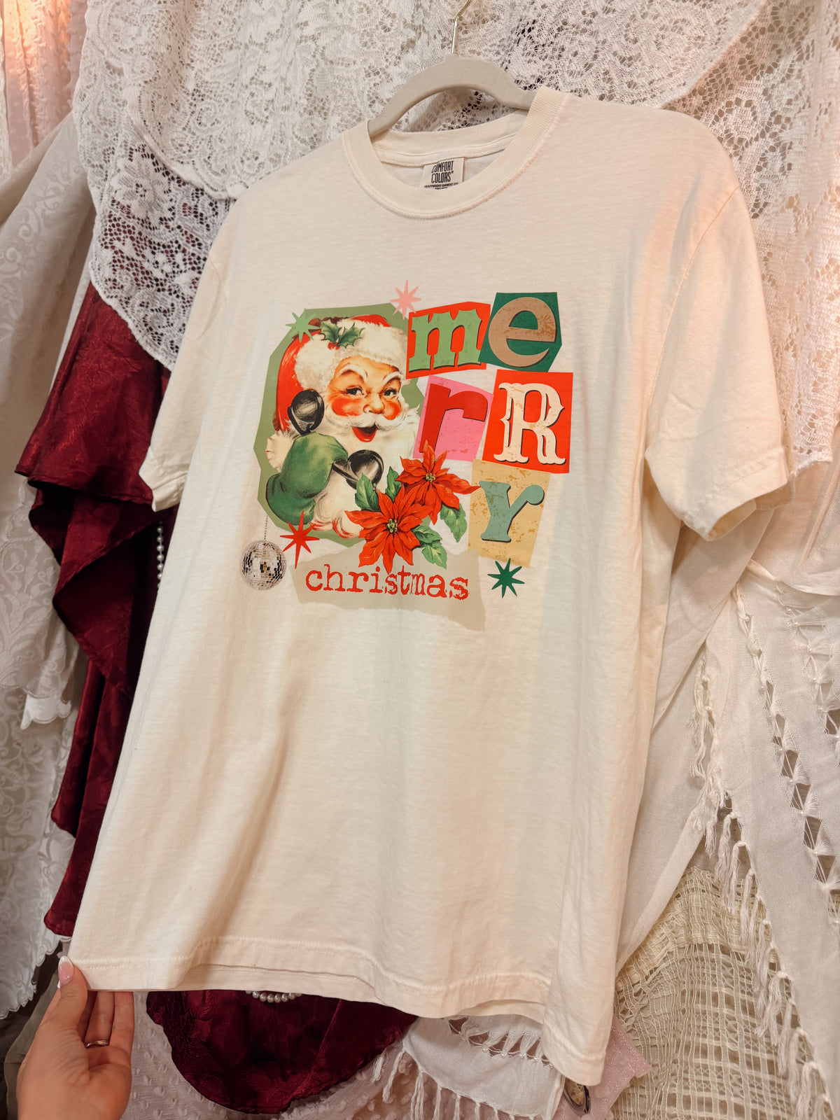 Merry Christmas Block Tee