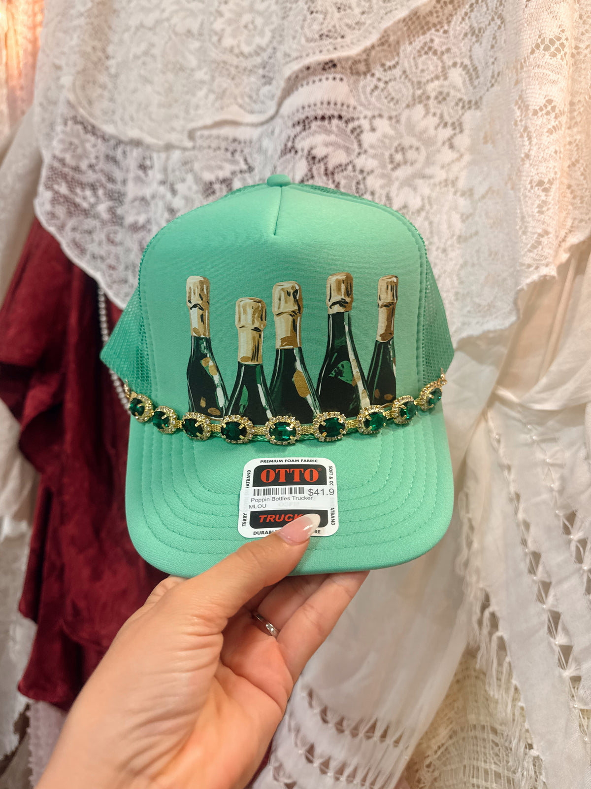 Poppin Bottles Hat W/ Chain
