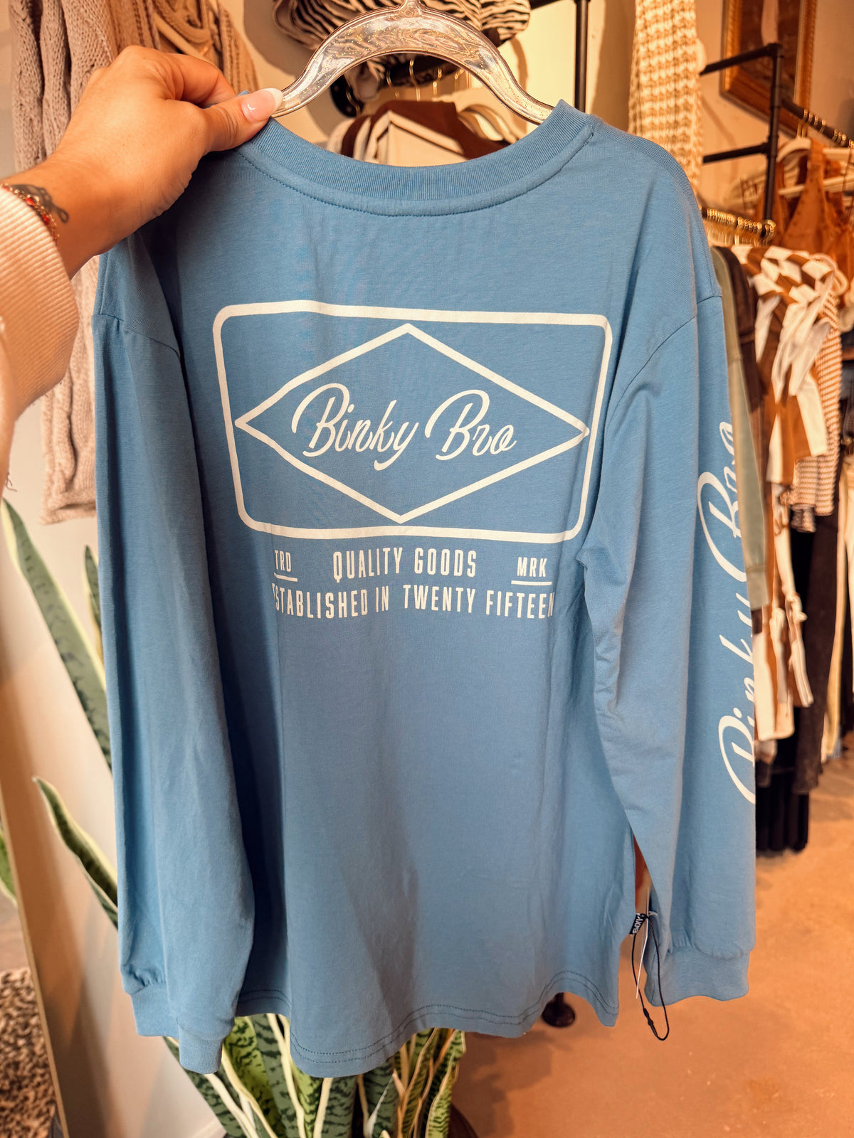 Blue Binky Bro Long Sleeve
