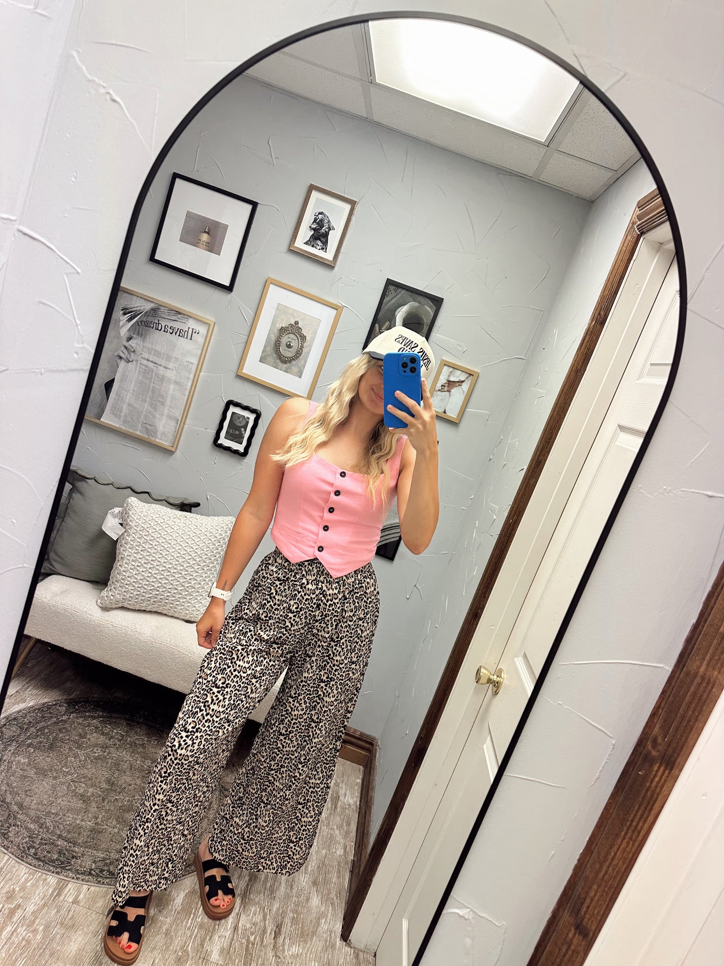 Textured Leopard Pants
