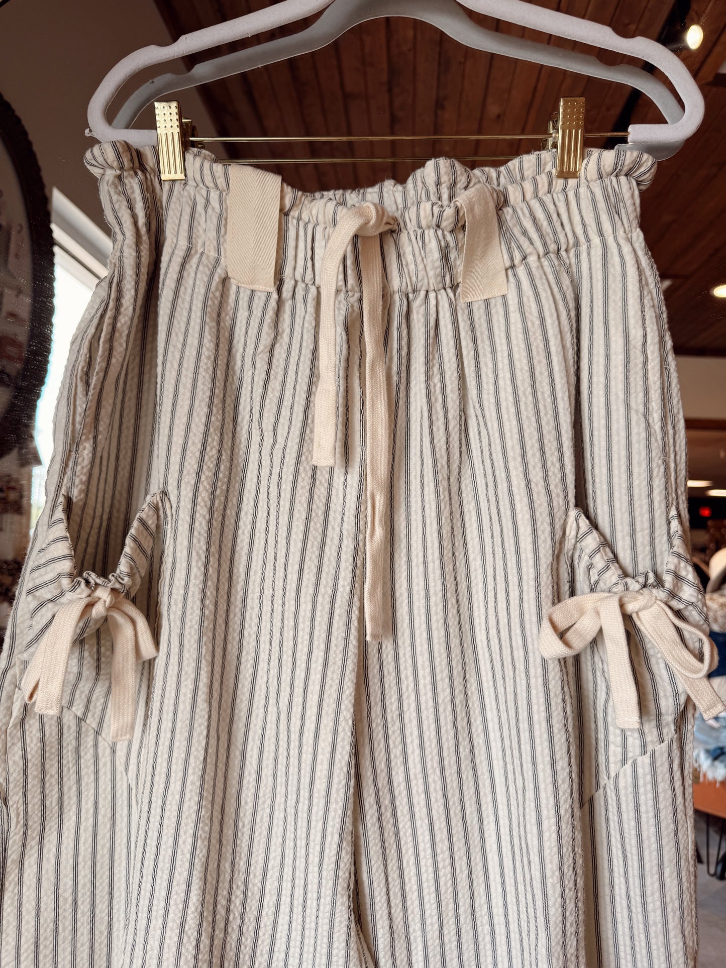 White Stripe Pants