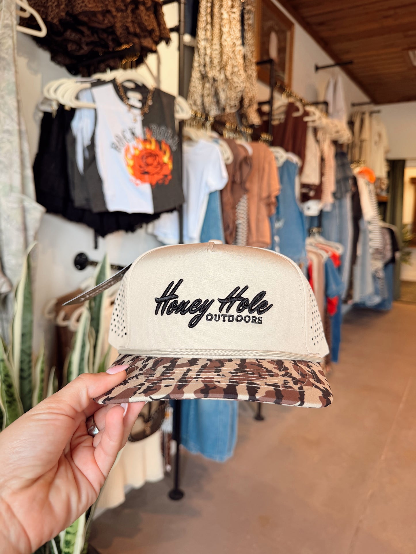 Camo Bill Honey Hole Hat