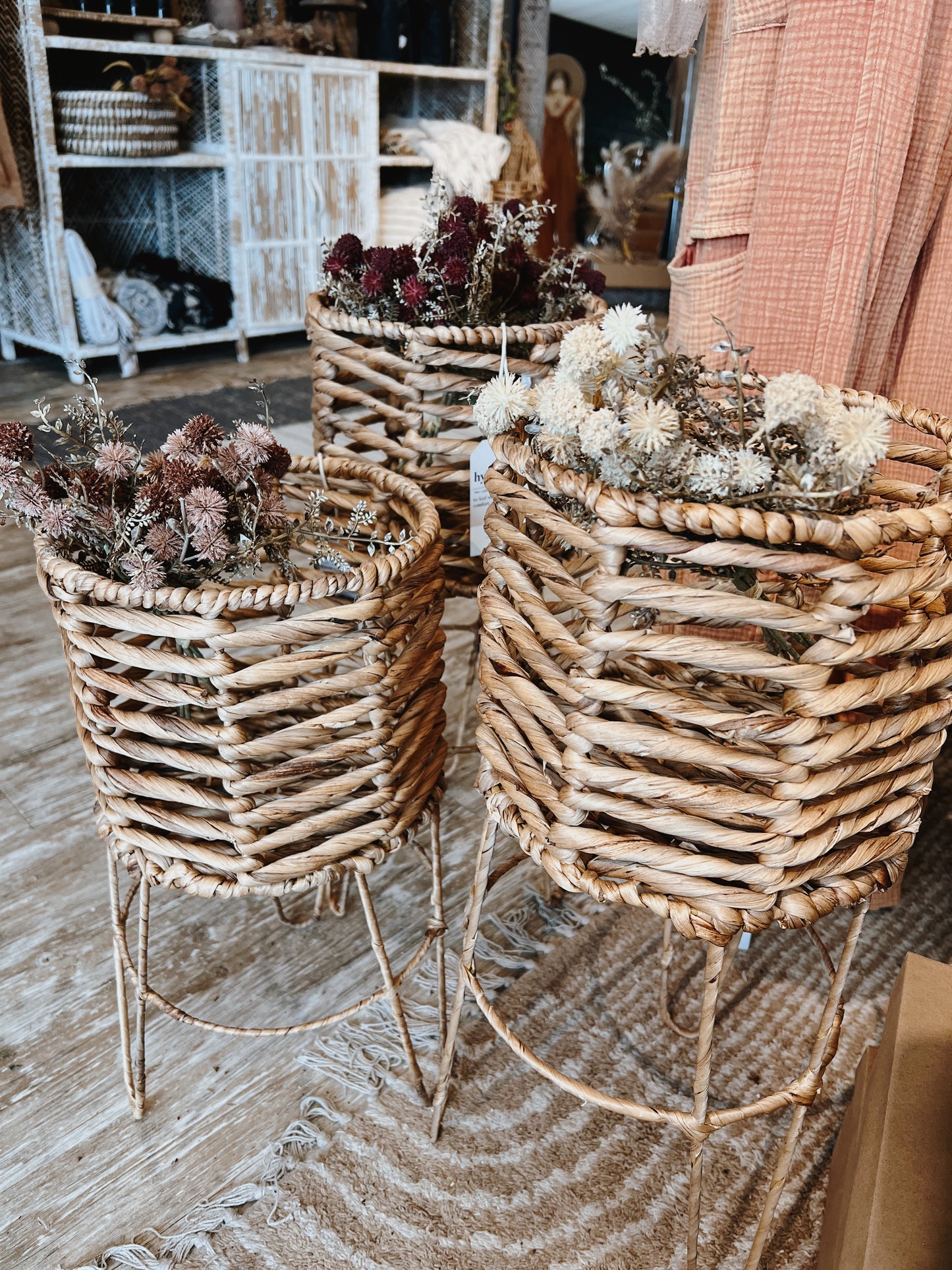 Wicker Plant Stand*