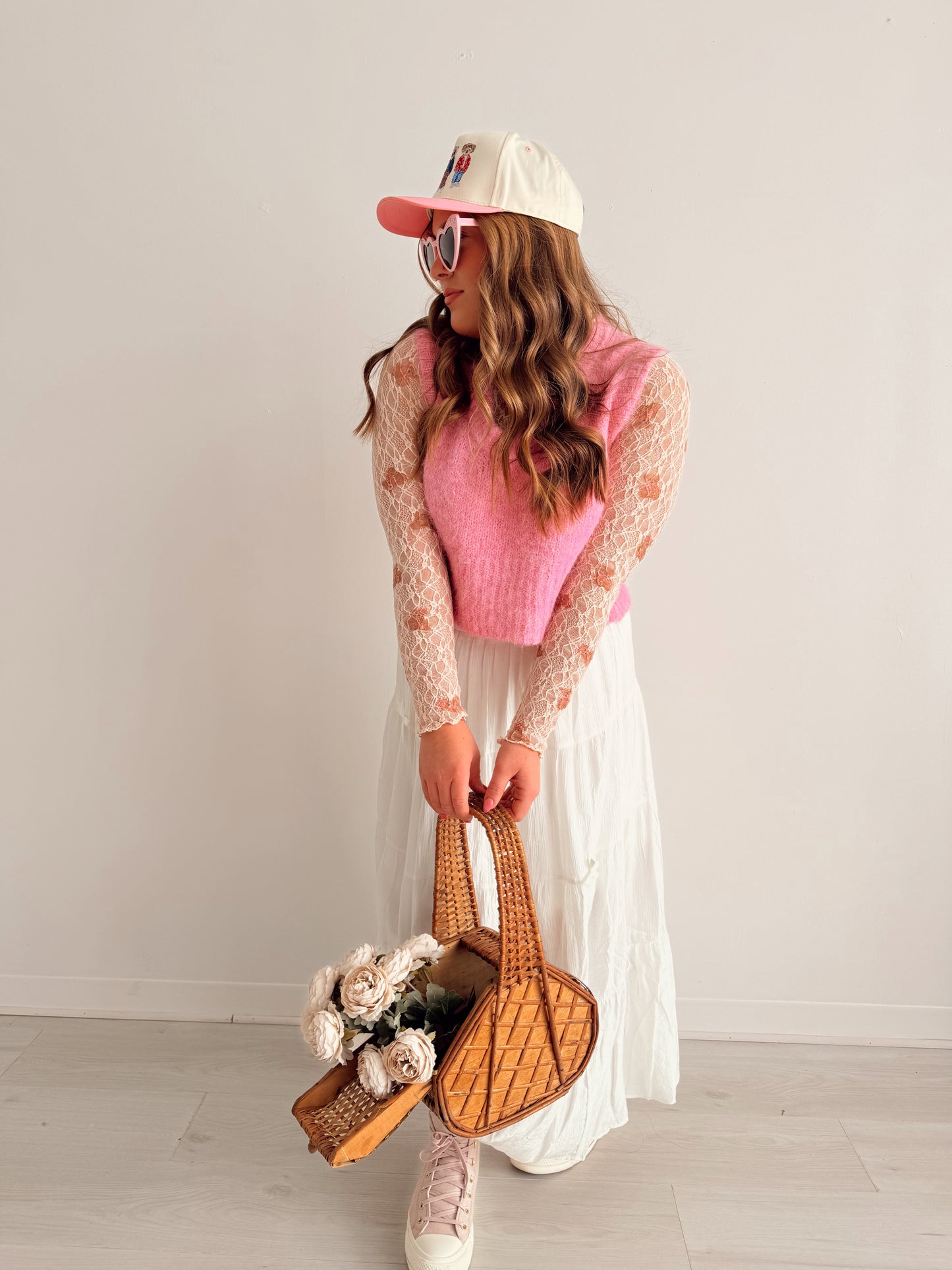 Teddy Bear Mesh Top