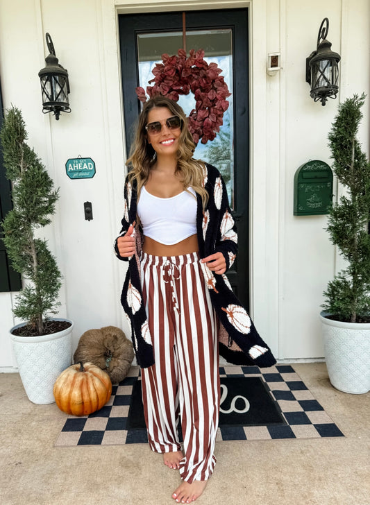Brown Stripe Pants