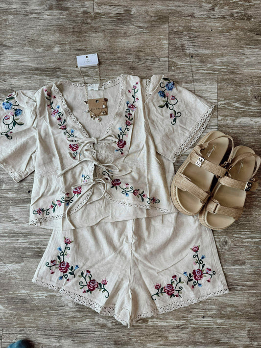 Evelyn Embroidered Set