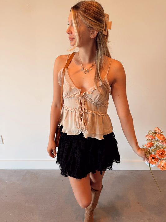 Frilly Tank (Champagne)