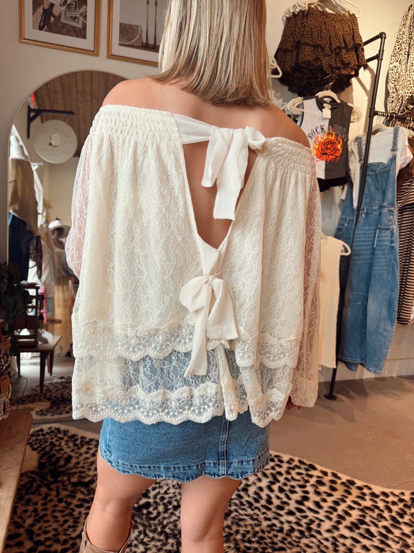 The Lacie off the shoulder top