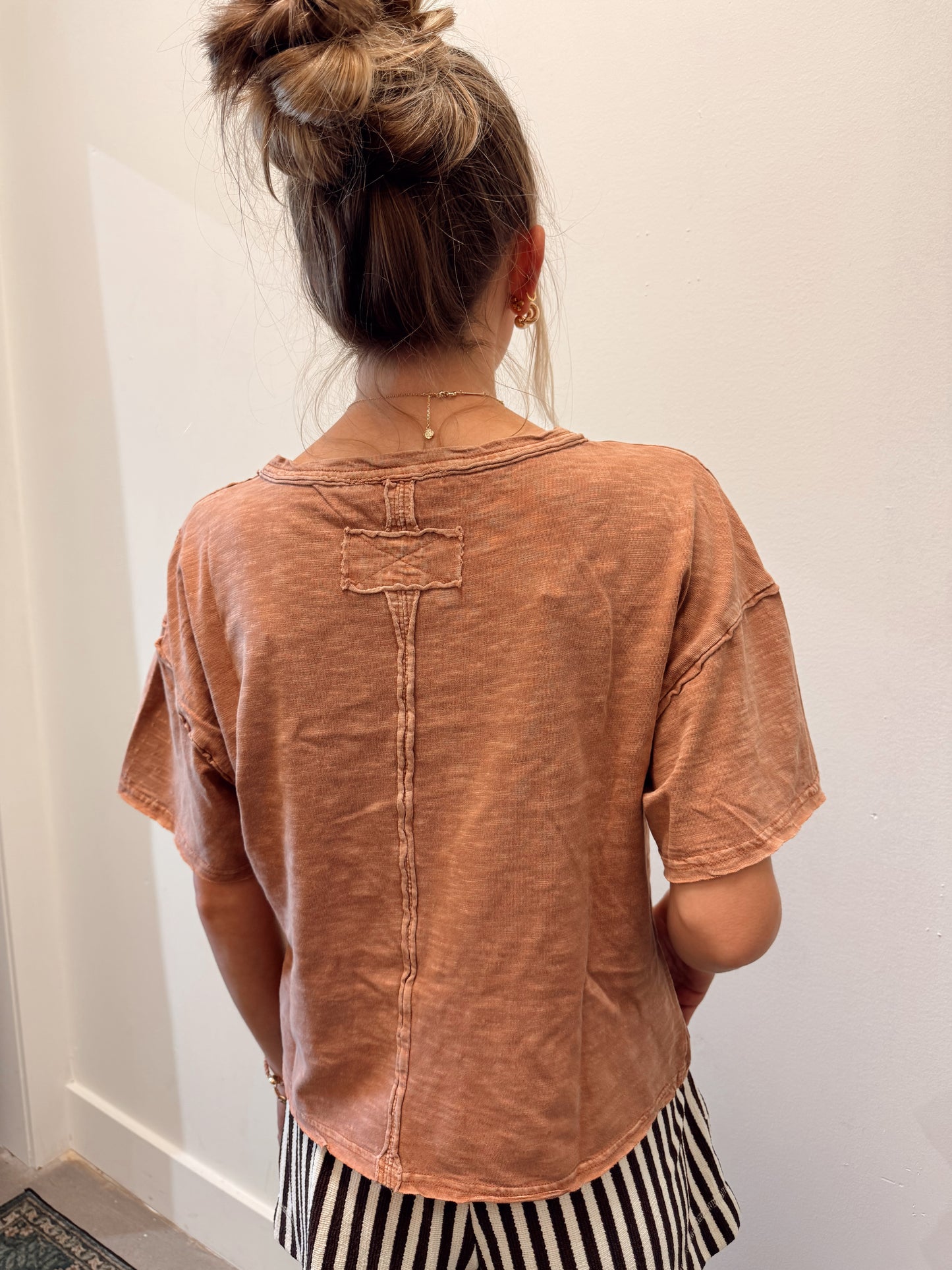 Rory Raw Hem Top