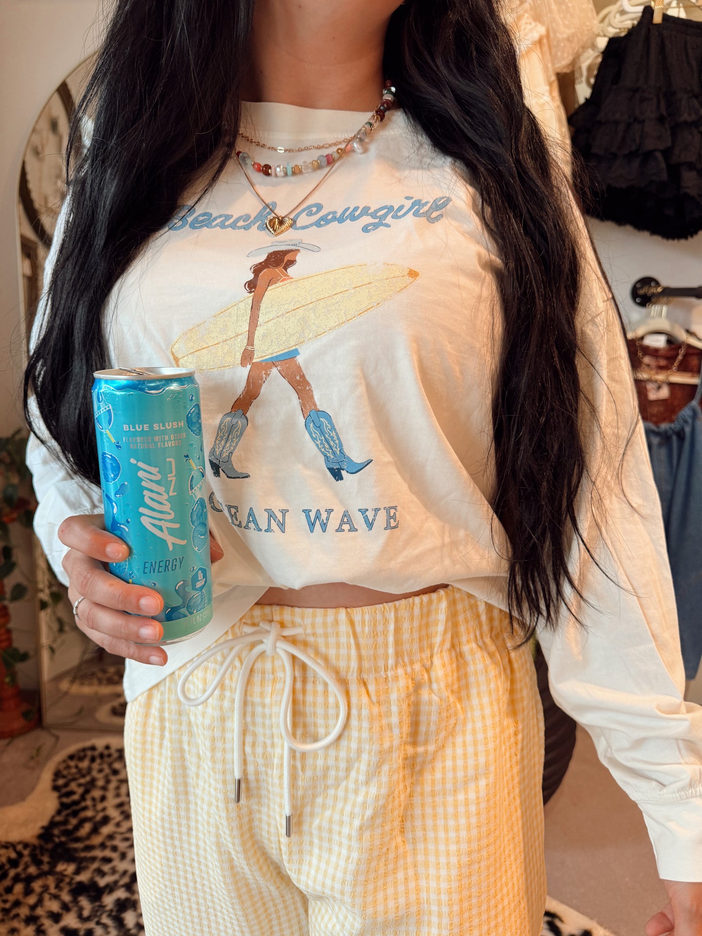 Beach Cowgirl Long Sleeve Tee