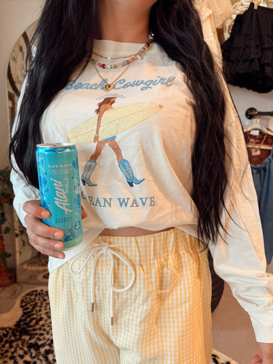 Beach Cowgirl Long Sleeve Tee