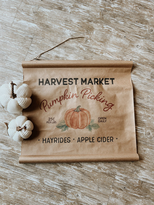 Pumpkin Picking Scroll
