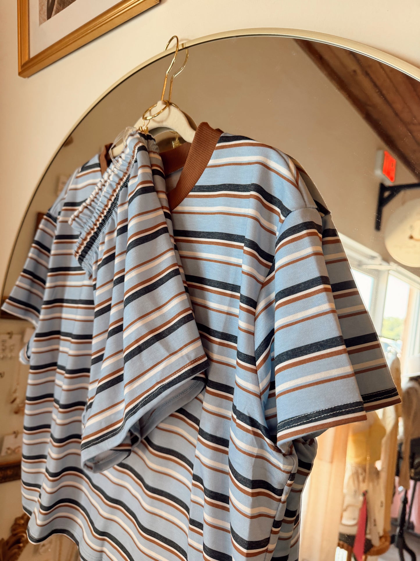 Blue Poppi Stripe Set